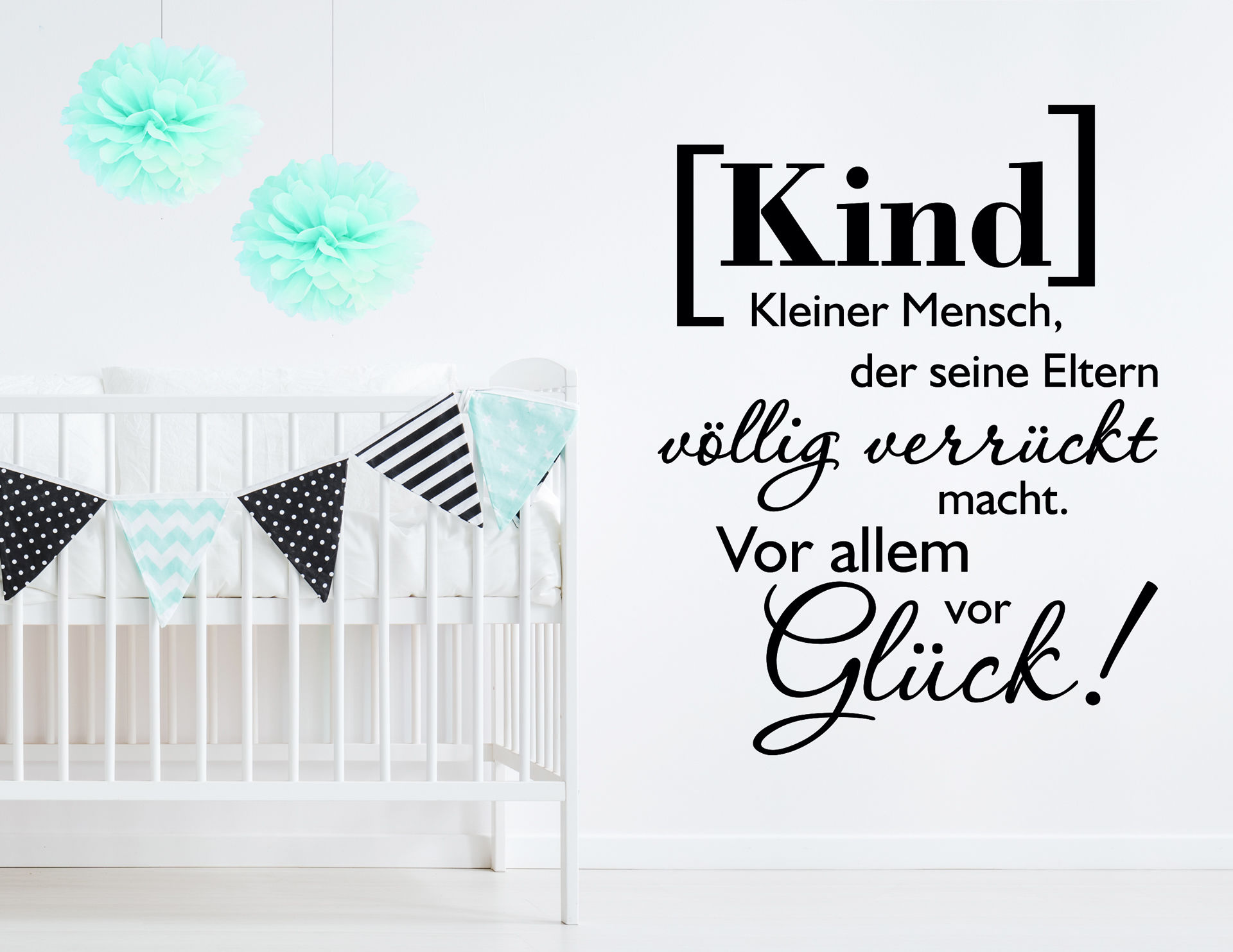 Wandtattoo Kinderglück