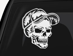 Aufkleber Punisher Kopf Skull Totenkopf rot Autoaufkleber Sticker