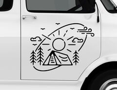 WD Autoaufkleber Oma & Opa on Tour Wohnmobil Wohnwagen Camper Caravan  Sticker