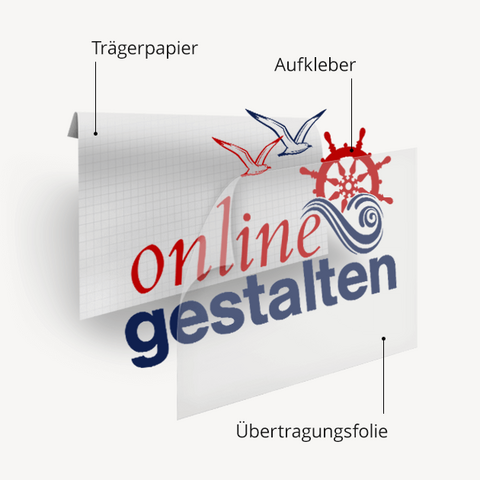 Bootsaufkleber online gestalten