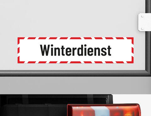 Autoaufkleber Winterdienst