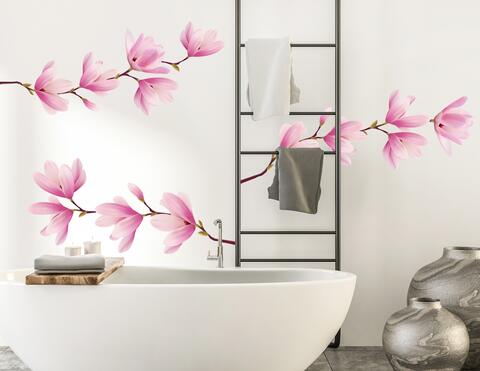 Wandtattoo Magnolienzweig Honoki