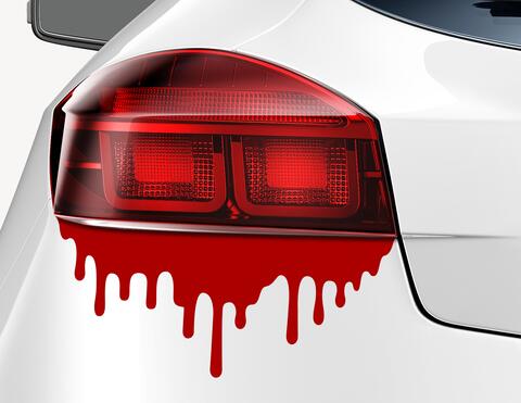 Autoaufkleber Dripping Blood