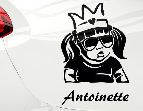 Autoaufkleber Princess Cool