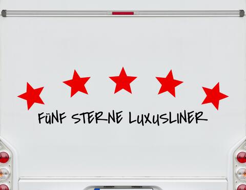 Autoaufkleber 5 Sterne Luxusliner