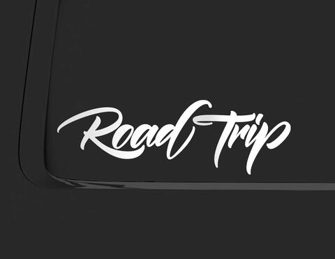 Autoaufkleber Road Trip Lettering