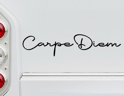 Autoaufkleber Carpe Diem Lettering