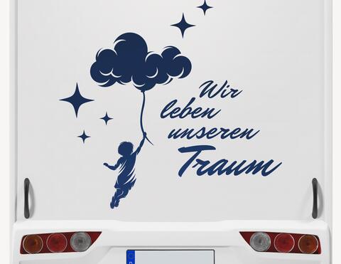 Autoaufkleber Wir leben unseren Traum