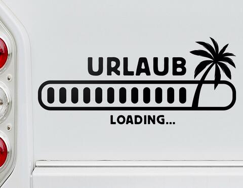 Autoaufkleber Urlaub Loading