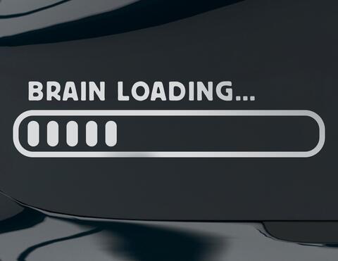 Autoaufkleber Brain Loading