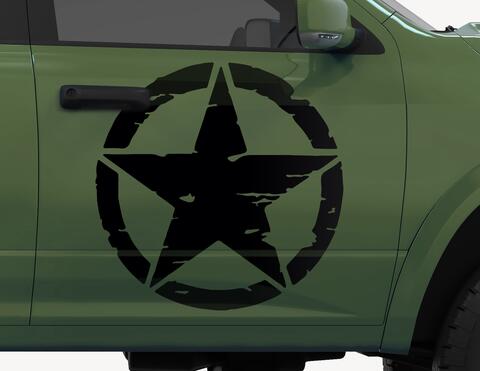 Autoaufkleber Grunge Military Star