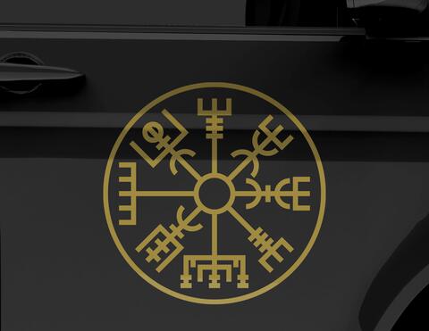 Autoaufkleber Vegvisir Viking Compass