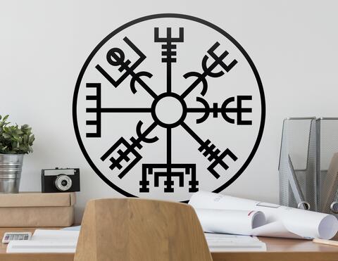 Wandtattoo Vegvisir Viking Compass