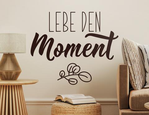 Wandtattoo Lebe den Moment