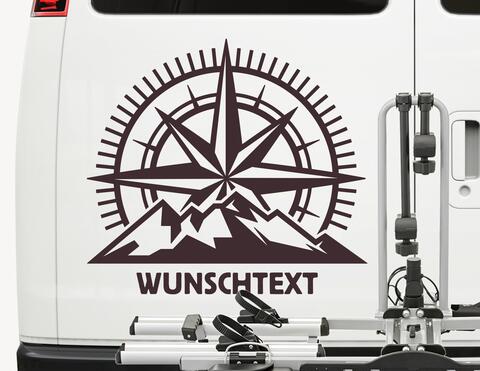 Autoaufkleber Wunsch-Kom-Pass