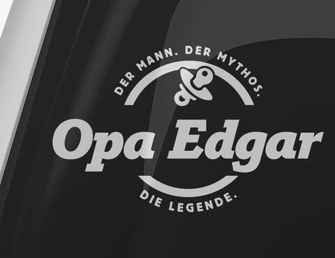 Autoaufkleber Opa die Legende