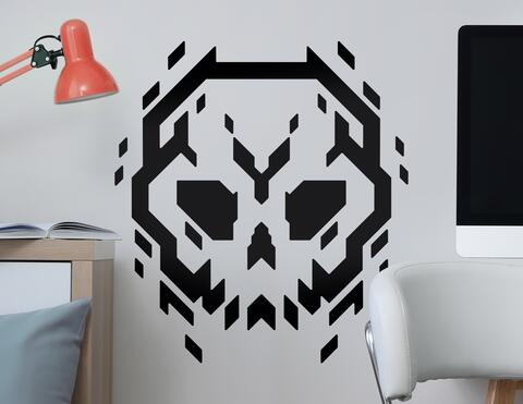 Wandtattoo Techno Skull