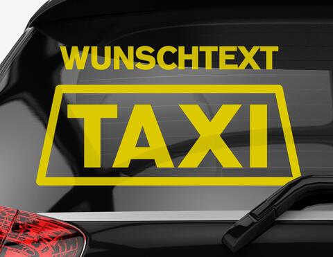 Autoaufkleber Dein Taxi