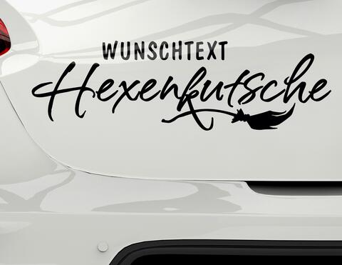 Autoaufkleber Hexenkutsche