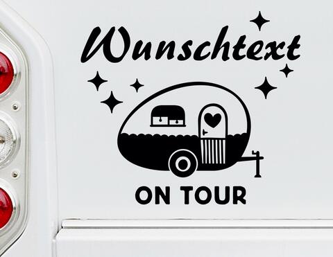 Autoaufkleber Dein Wohnwagen on Tour