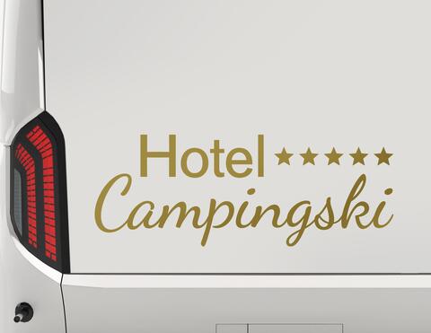 Autoaufkleber Hotel Campingski