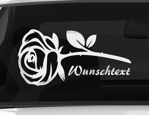 Autoaufkleber Rose der Liebe