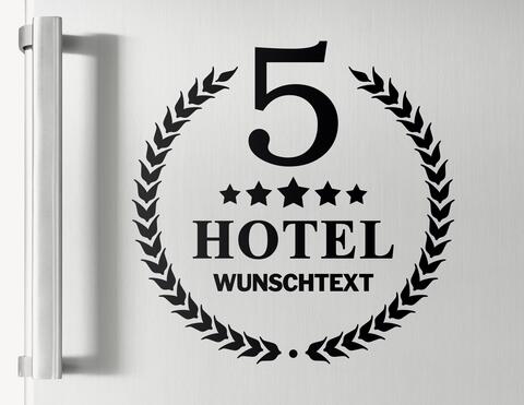 Wandtattoo Dein 5 Sterne Hotel