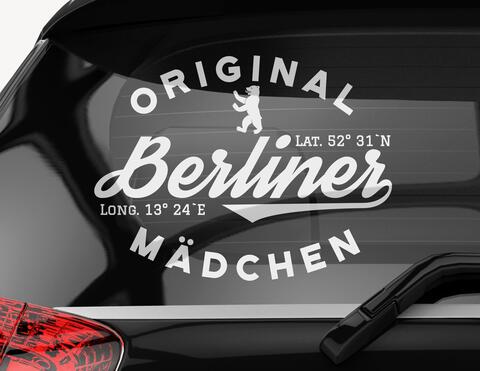 Autoaufkleber Original Berliner Mädchen