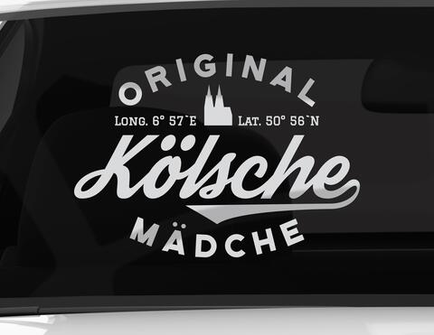 Autoaufkleber Original Kölsche Mädche