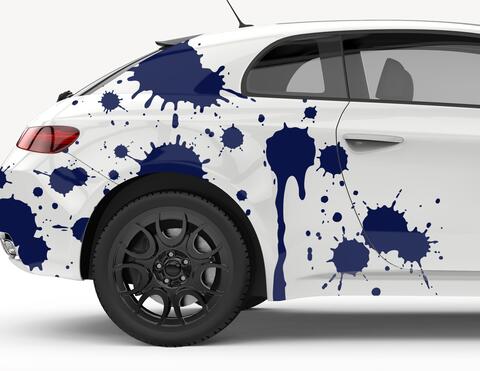 Autoaufkleber Paint & Splashes