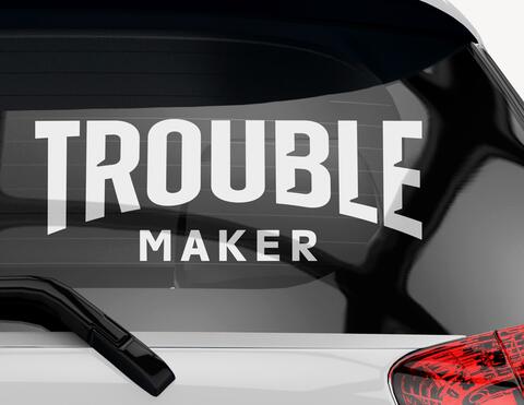 Autoaufkleber Trouble Maker