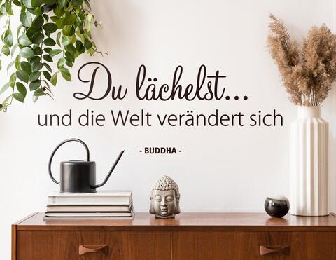 Wandtattoo Du lächelst …