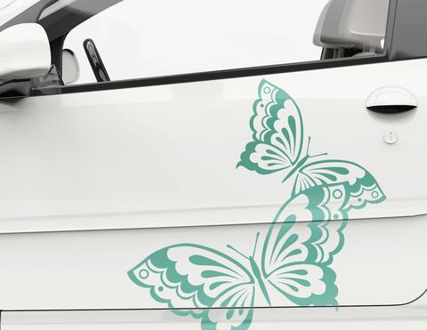 Autoaufkleber Butterfly Love