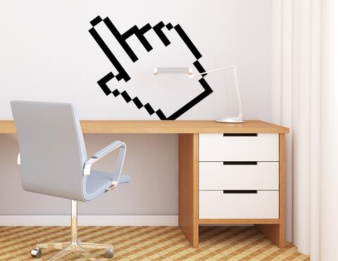 Wandtattoo „Cursor Hand“ Digital-Art für Nerd's & Gamer