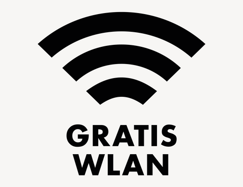 GRATIS WLAN - Aufkleber für Gewerbe