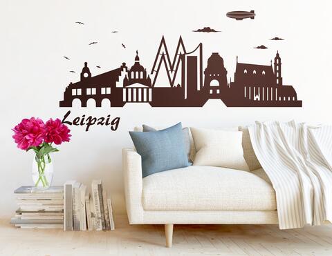 Wandtattoo „Leipziger Skyline“ für Fans der Stadt