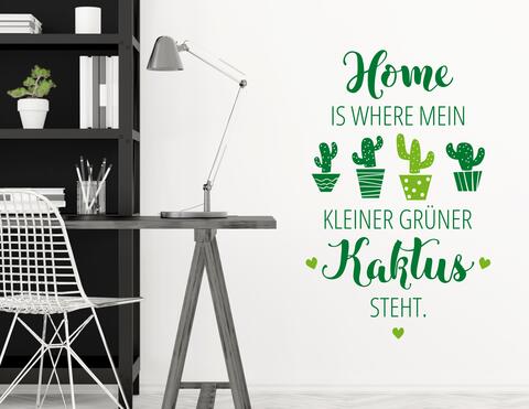 Wandtattoo "Kleiner grüner Kaktus" zeigt Urban-Jungle Flair