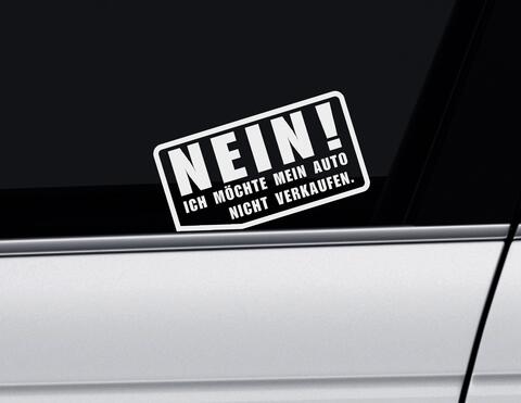 Autoaufkleber NEIN!