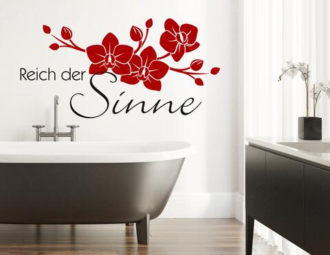 Wandtattoo „Reich der Sinne“ macht das Bad zur Wellness-Oase