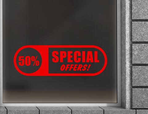 Aufkleber Special Offers