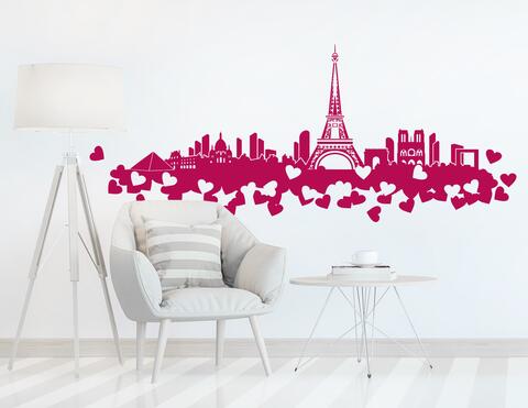 Wandtattoo Skyline Paris