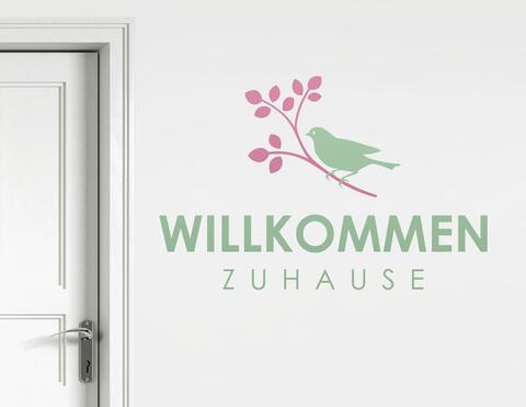 Wandtattoo Willkommen Zuhause