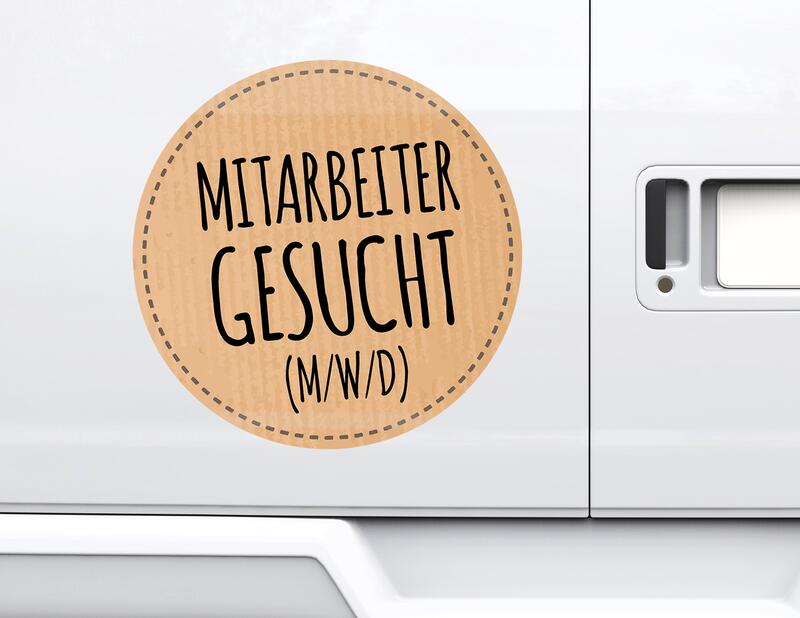 Autoaufkleber Mitarbeiter gesucht (M/W/D)