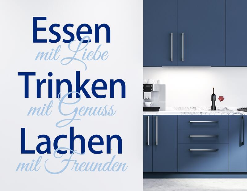 Wandtattoo Essen Trinken Lachen