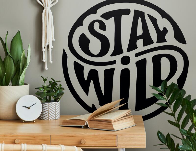 Wandtattoo Stay Wild Emblem