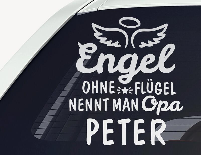 Autoaufkleber Engel nennt man Opa