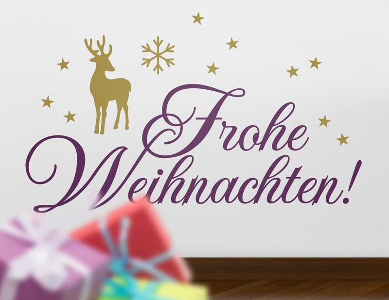 Wandtattoo Frohe Weihnachten #02