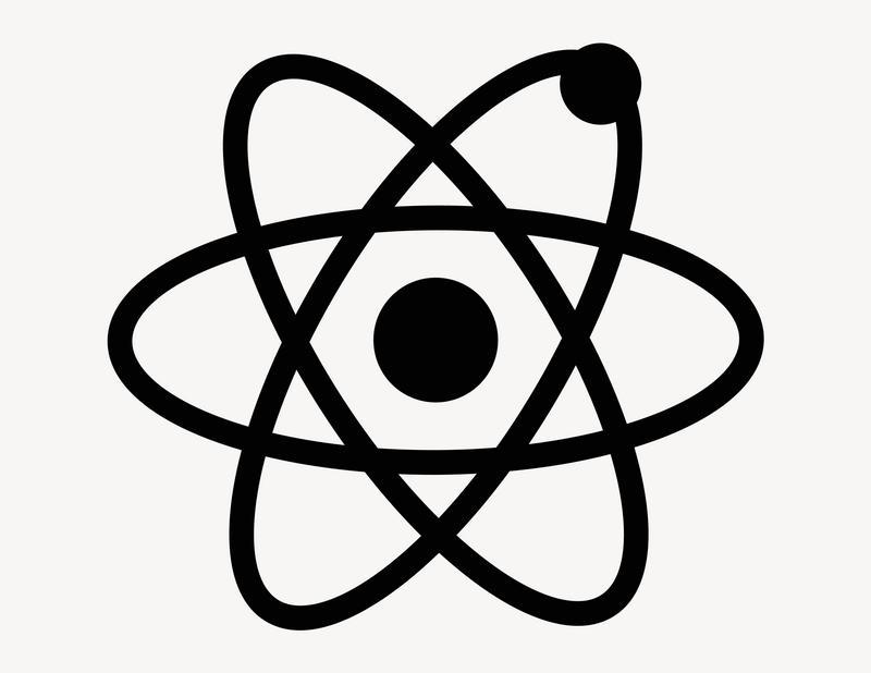 Atom - Aufkleber für Gewerbe