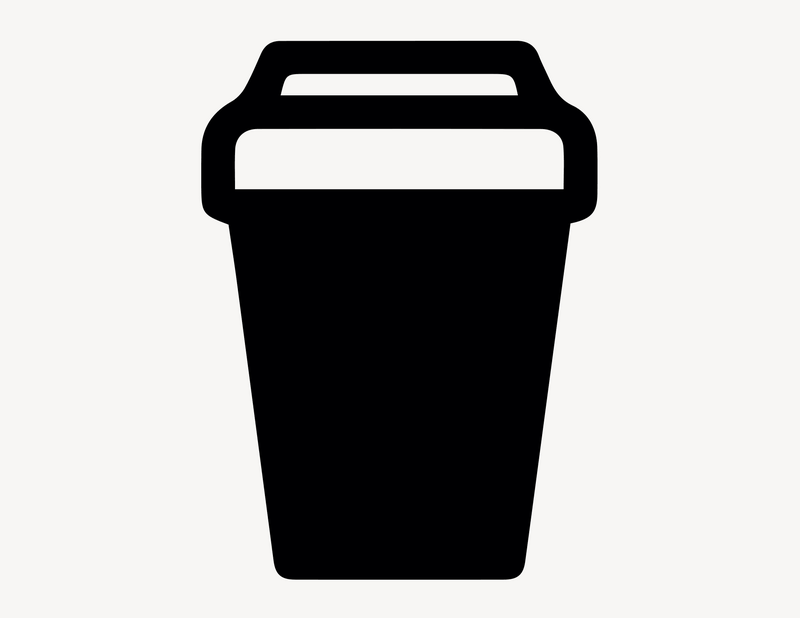 Coffee to go - Aufkleber für Gewerbe