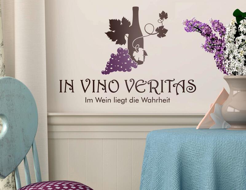 Wandtattoo In Vino Veritas